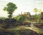 Ferdinand von Olivier Ideal Italian landscape Sweden oil painting artist